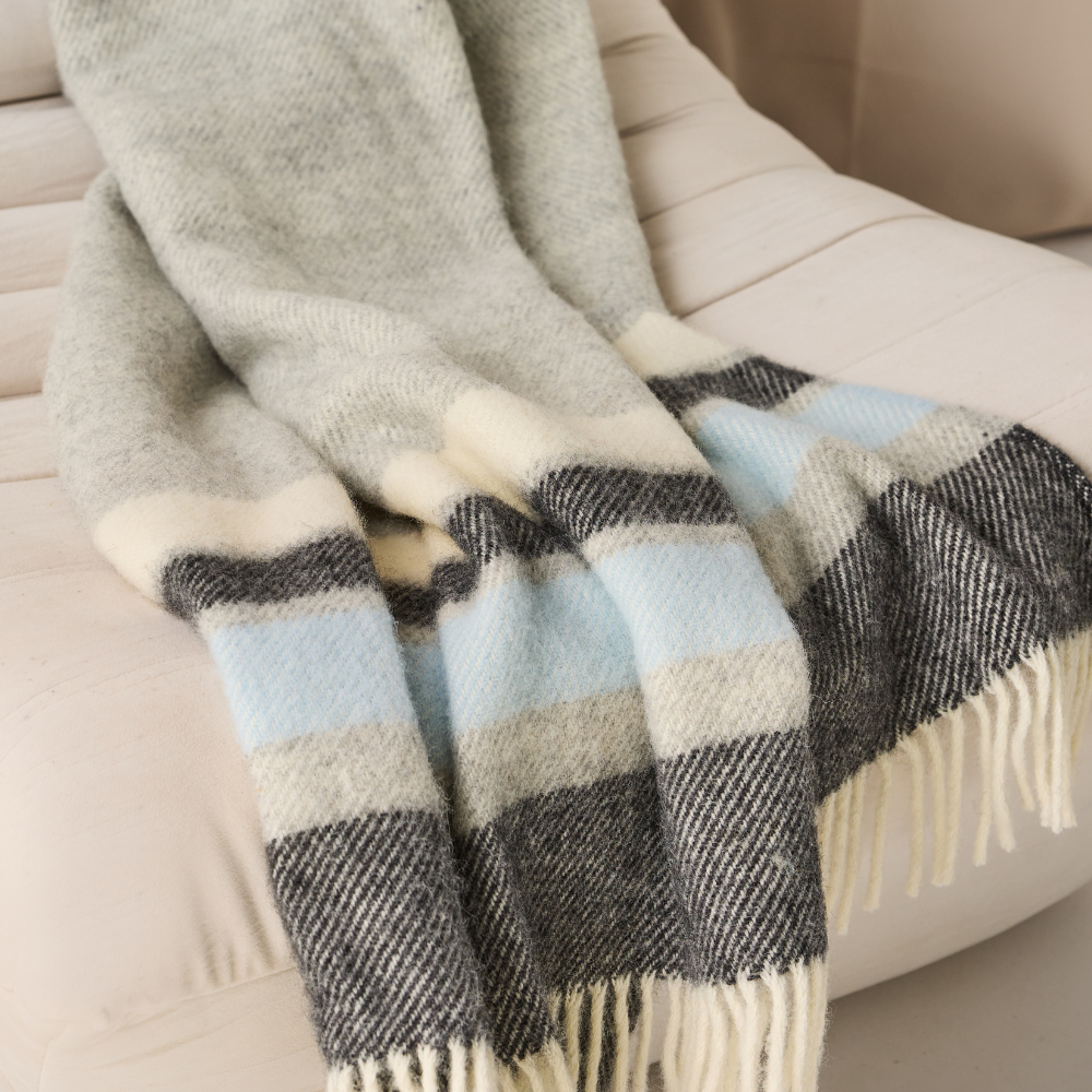 Plaid Alaska en laine vierge naturelle, vue 9