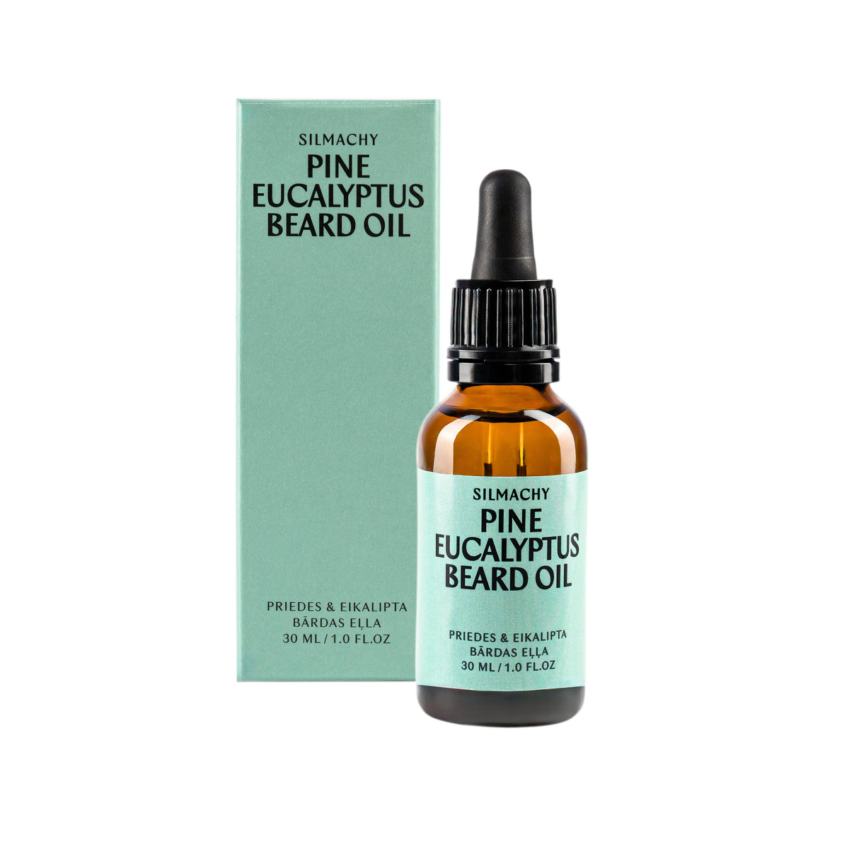 Huile à barbe pin et eucalyptus – soin hydratant et rafraîchissant