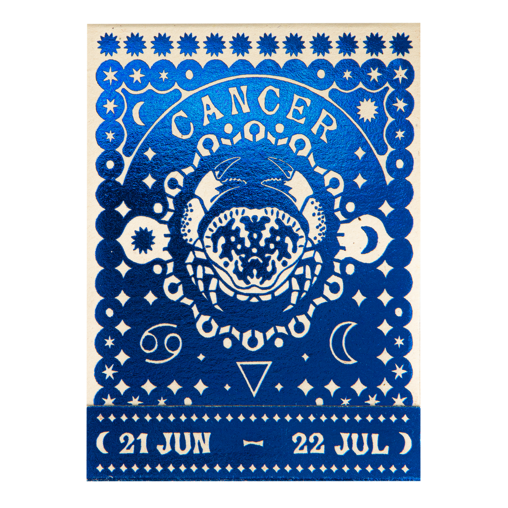 Carnet d'allumettes signe du zodiaque Cancer