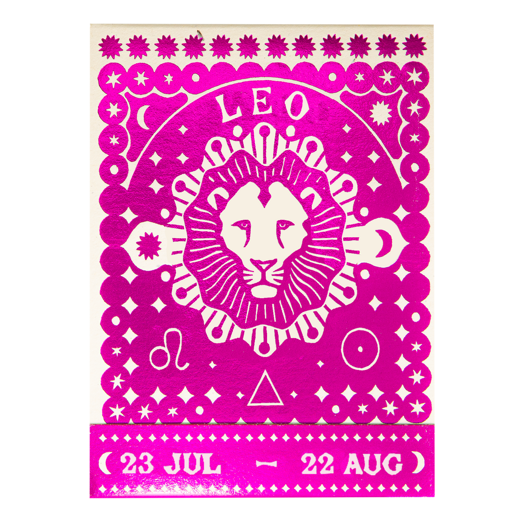 Carnet d'allumettes signe du zodiaque Lion