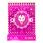 Carnet d'allumettes signe du zodiaque Lion