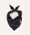 Bandana pour chien tartan Black Watch et crème