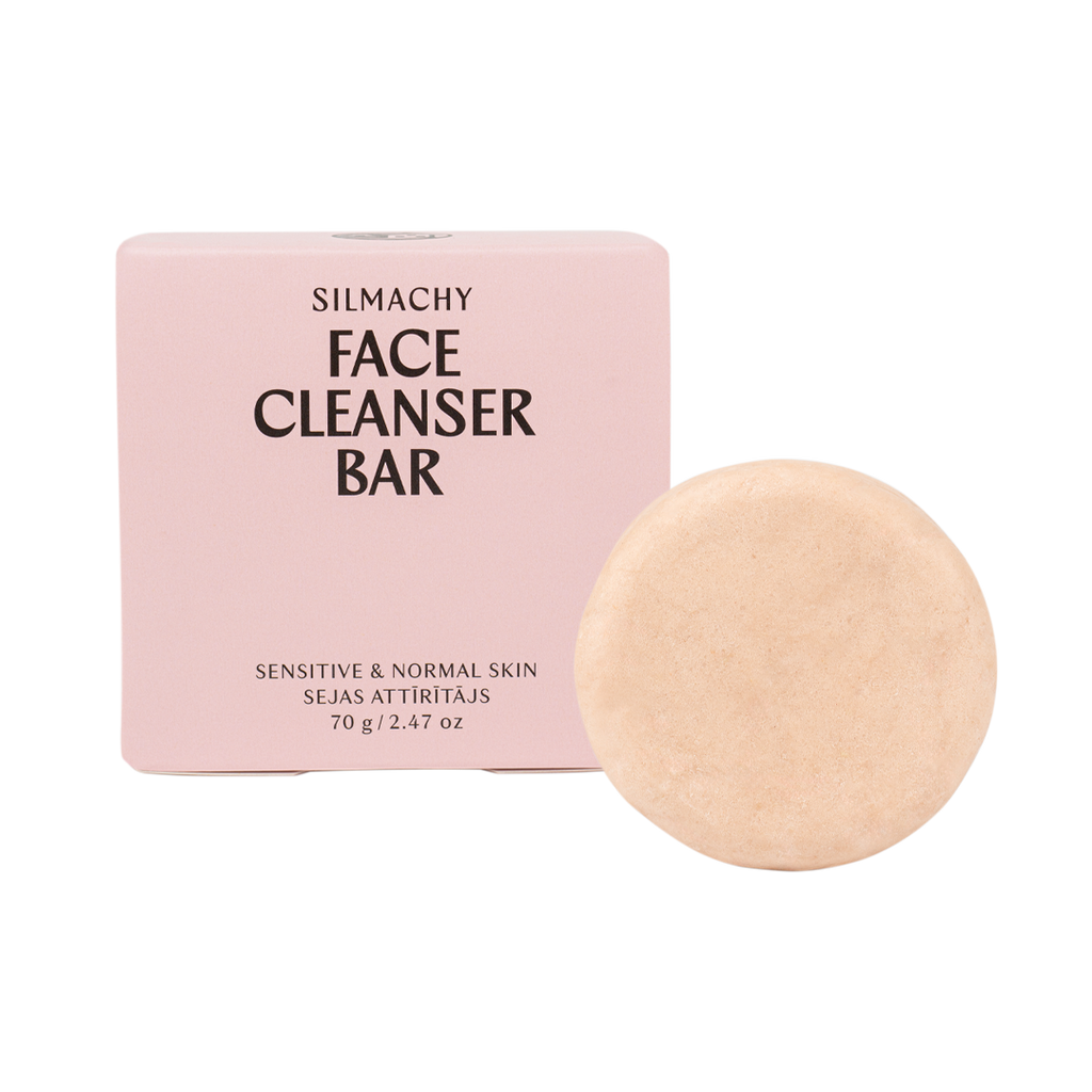 Pain nettoyant visage à l'argile rose pour peau sensible à normale