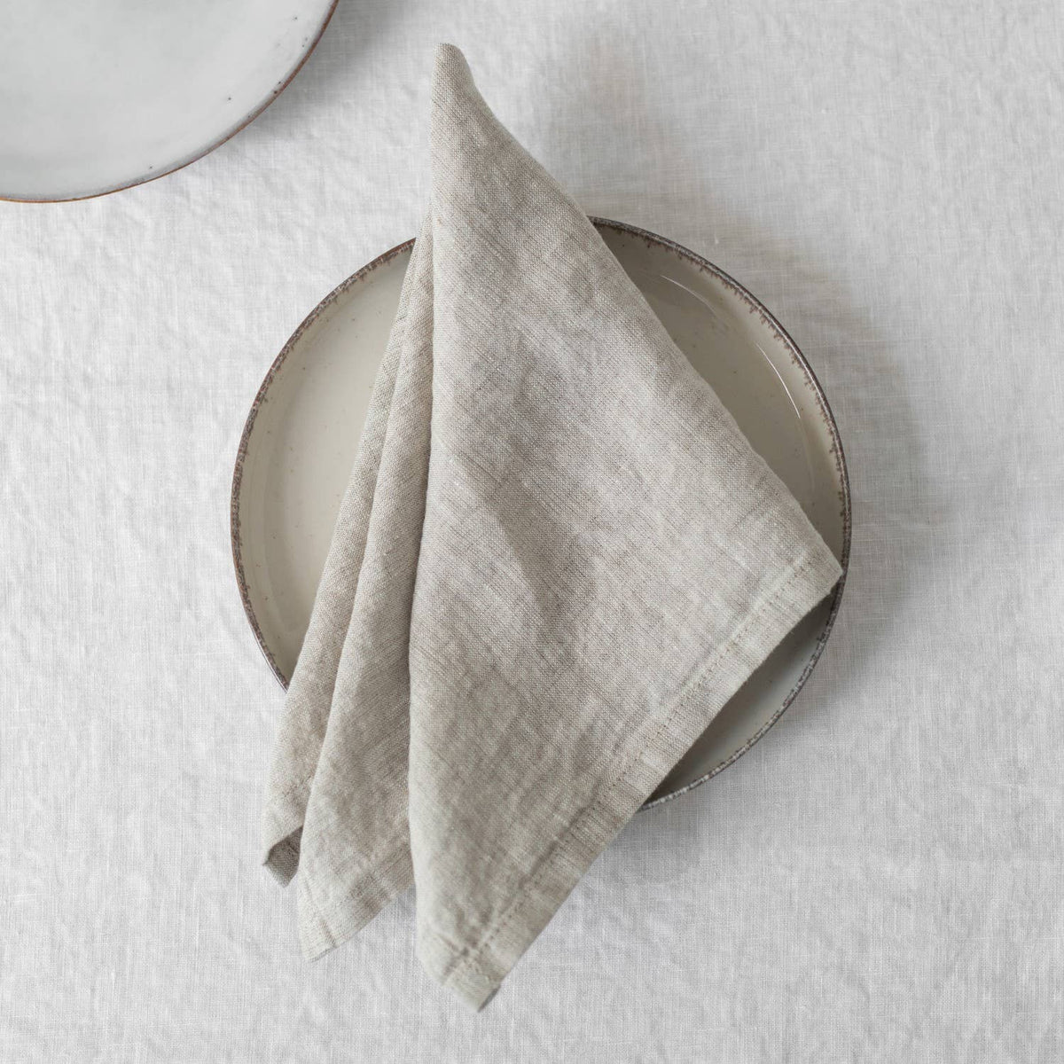 Set de 2 serviettes légères en lin Mélange
