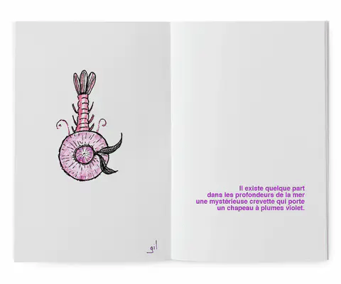 La mystérieuse crevette | livre à illustrer