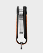 Porte-clés traceur Orbitkey en cuir, coloris camel, photo 4