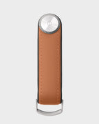 Porte-clés traceur Orbitkey en cuir, coloris camel, photo 5