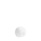 Photophore dôme en céramique blanche ajourée, sans bougie allumée