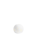 Photophore dôme en céramique blanche ajourée, éclairé