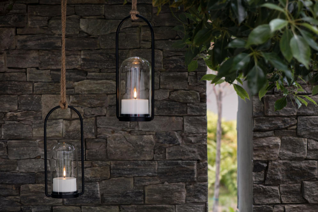 Lanterne d'extérieur LED à dôme en verre, en extérieur, vue 4
