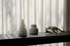 Bougie LED sapin de Noël – flamme vacillante et minuterie
