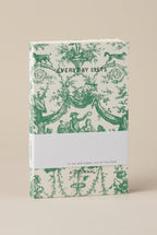 Bloc-notes A-Journal toile de Jouy verte