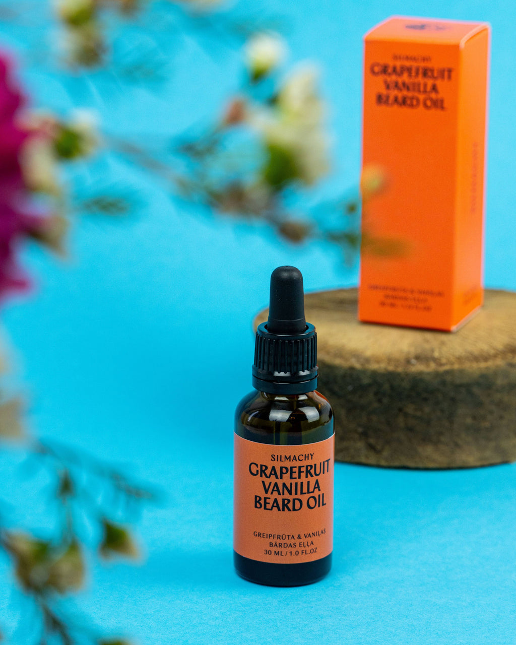 Huile à barbe pamplemousse et vanille – légère et rafraîchissante