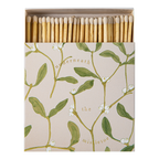 Boîte carrée d'allumettes de sûreté décor branche de gui