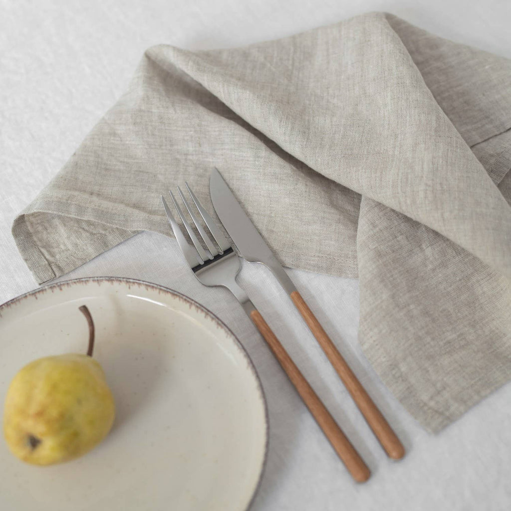 Set de 2 serviettes légères en lin Mélange, vue 2
