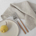 Set de 2 serviettes légères en lin Mélange, vue 2