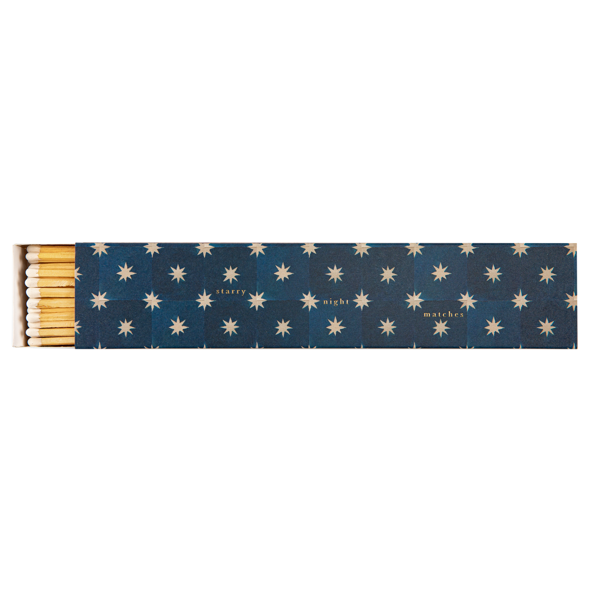 Boîte de longues allumettes de sûreté décor Navy Star
