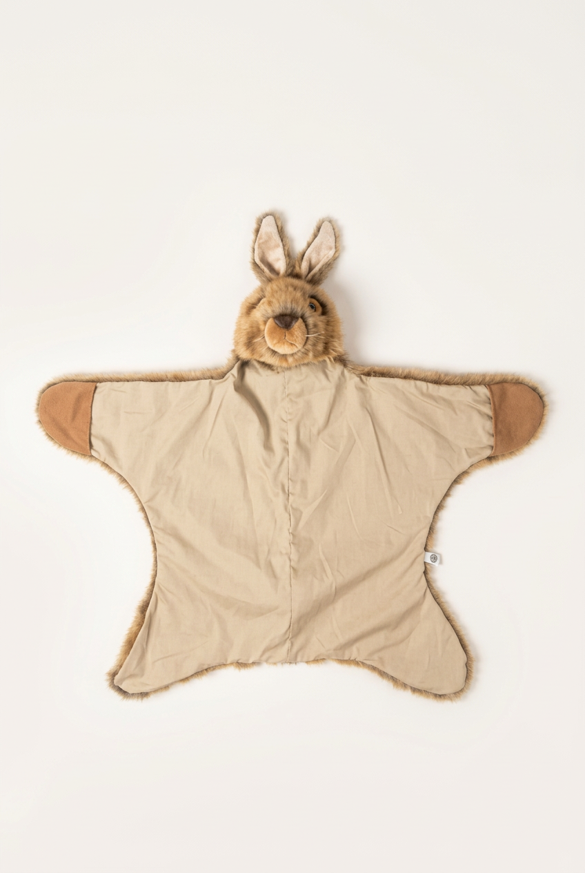 peau de lapin costume enfant a plat