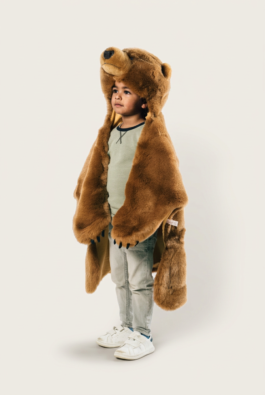 costume peau d'ours brun kids maison mere