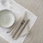 Set de 2 serviettes légères en lin Mélange, vue 4