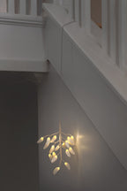 Détail du papier plié du gui de Noël LED Uyuni Lighting