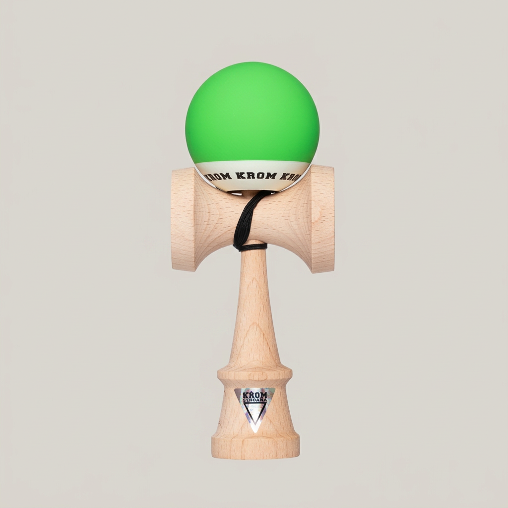 Kendama KROM POP Leaf vert vif
