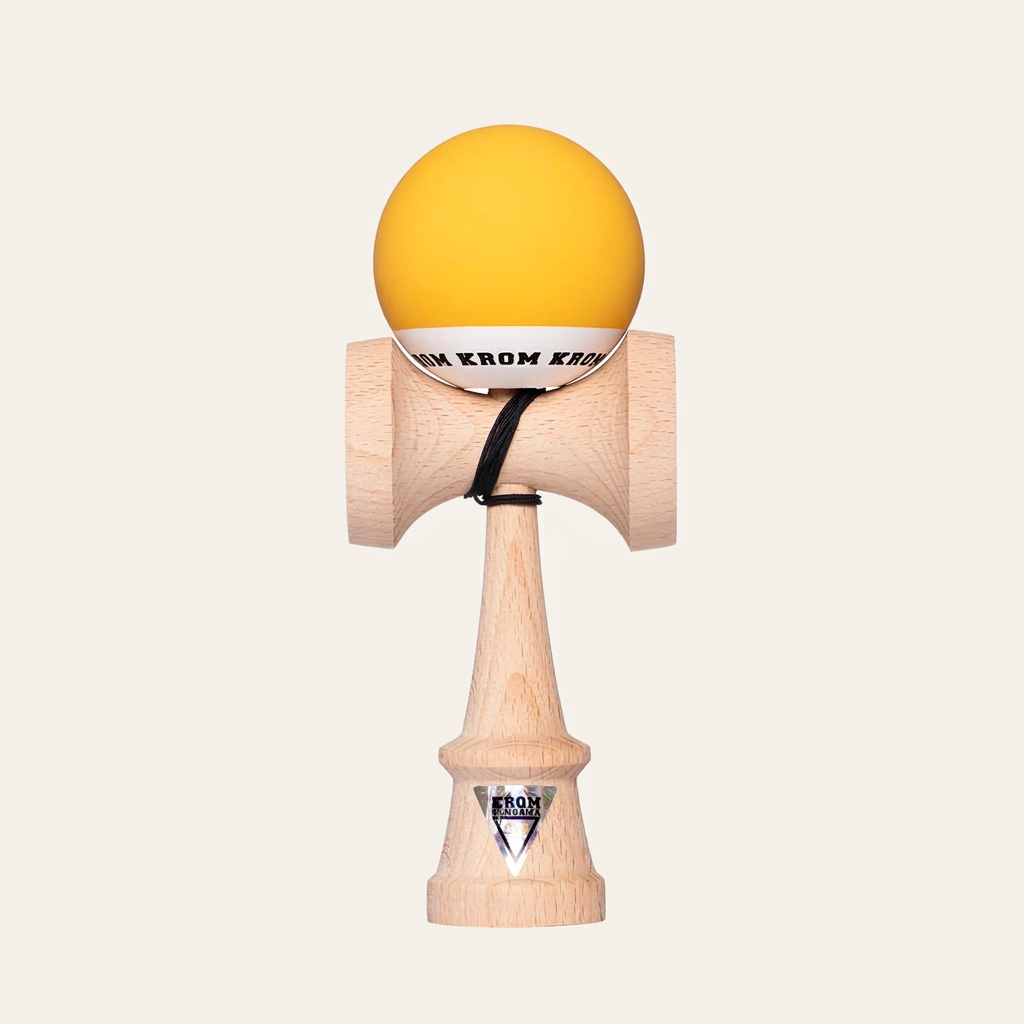 Kendama KROM POP Mustard jaune moutarde