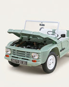 Miniature Citroën Méhari 1983 kaki au 1/18, vue 4