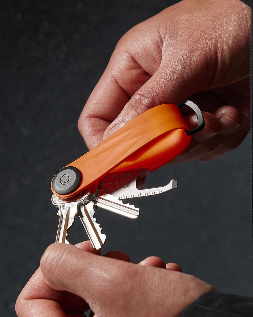 Porte-clés organiseur Orbitkey Active, coloris mandarine, photo 3