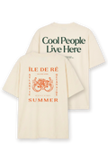 Lot de 2 T-shirts oversize Maison Mère – Summer il de Ré & Cool people live here – Style atlantique