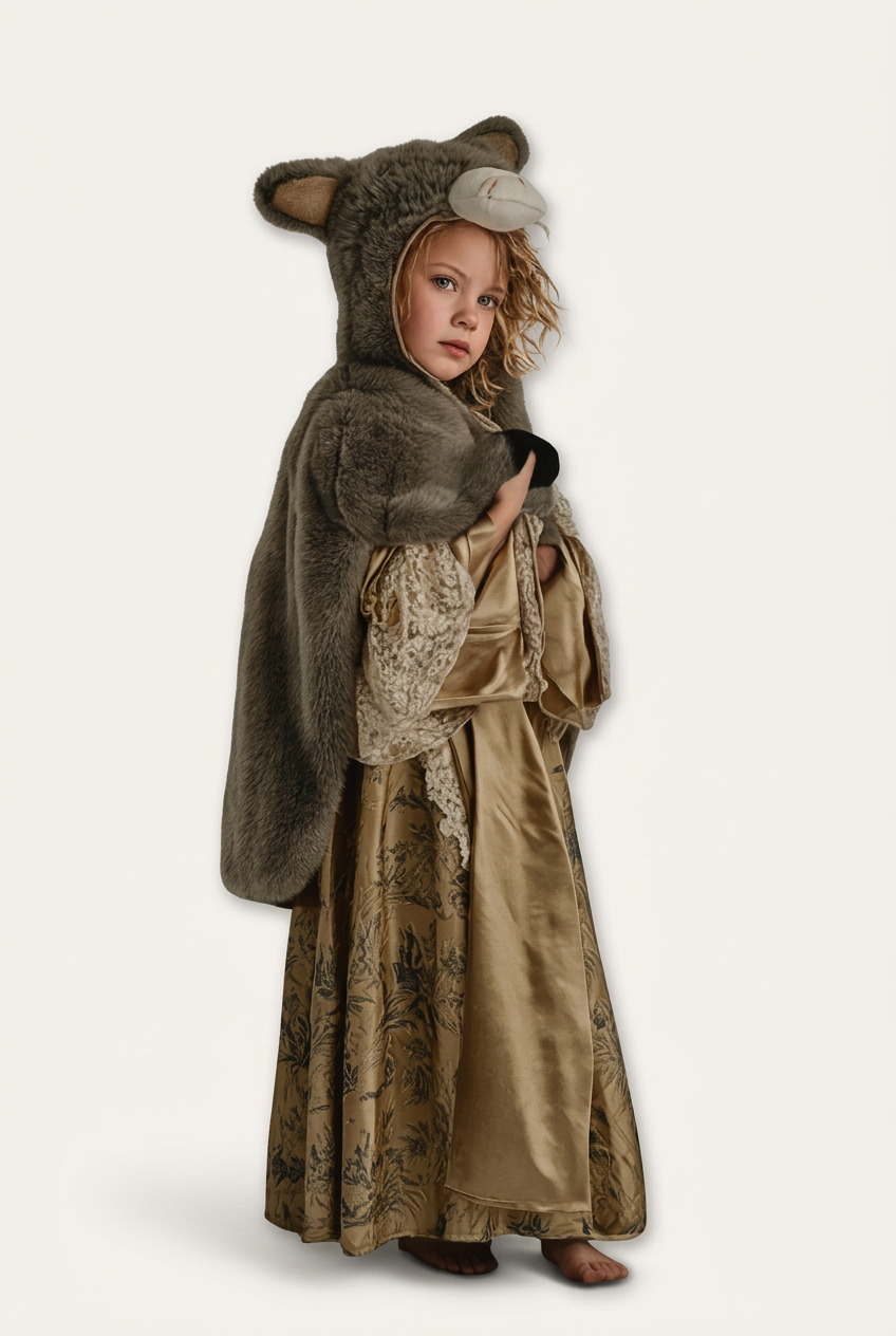 déguisement de peau d'âne pour enfant, contes et légende costume